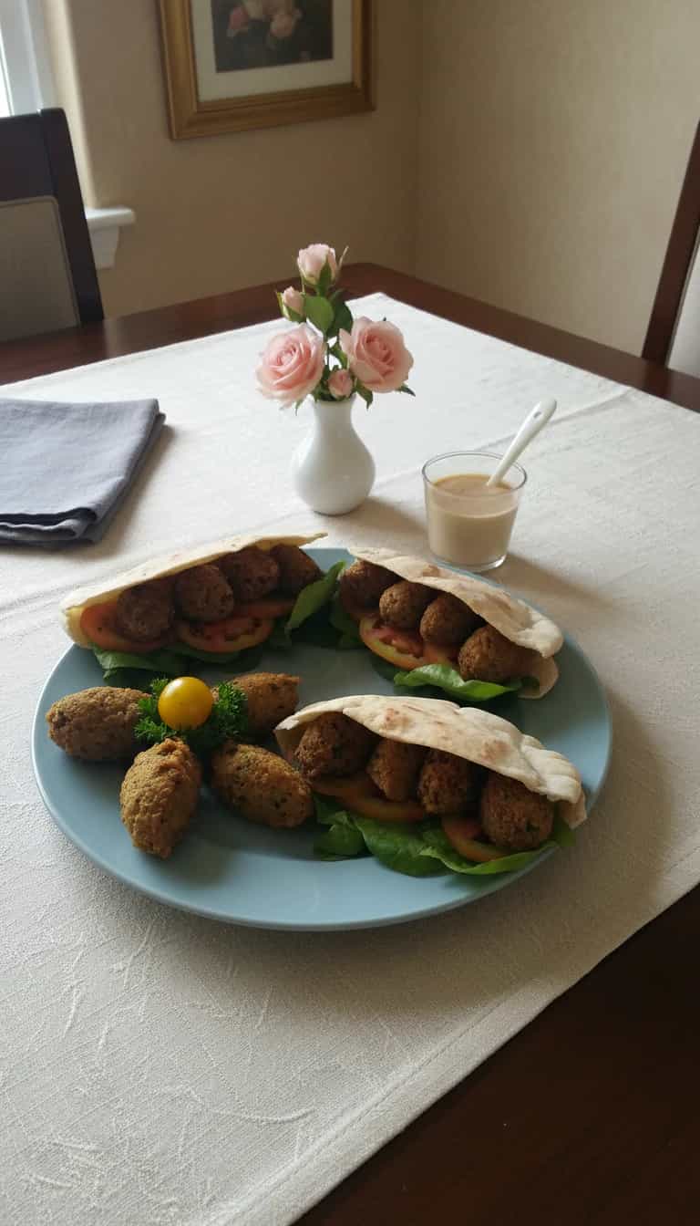 Foto deliciosa de Falafel Caseiro pronta para servir - Salgadinhos