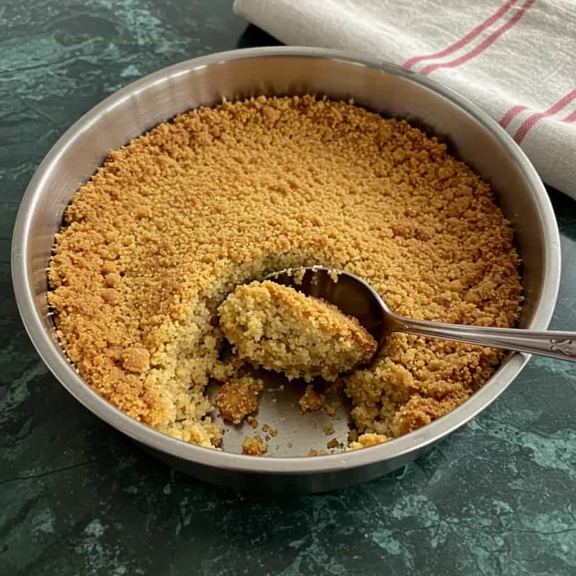 Foto deliciosa de Farofa Crocante de Soja Texturizada pronta para servir - Snacks Naturais