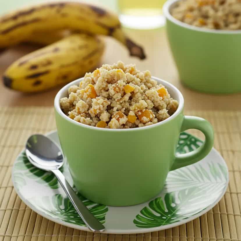 Foto deliciosa de Farofa de Banana com Bacon pronta para servir - Pratos Brasileiros Icônicos