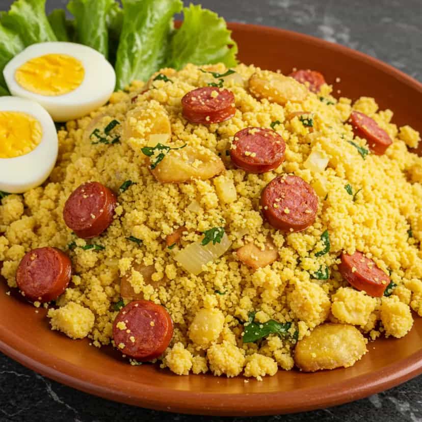 Foto deliciosa de Farofa de Banana com Calabresa pronta para servir - Outras Receitas