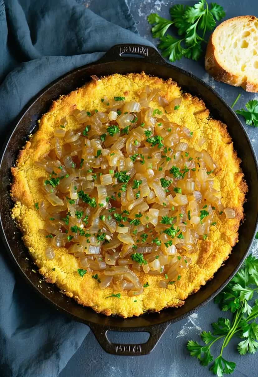 Foto deliciosa de Farofa de cebola caramelizada pronta para servir - Outras Receitas