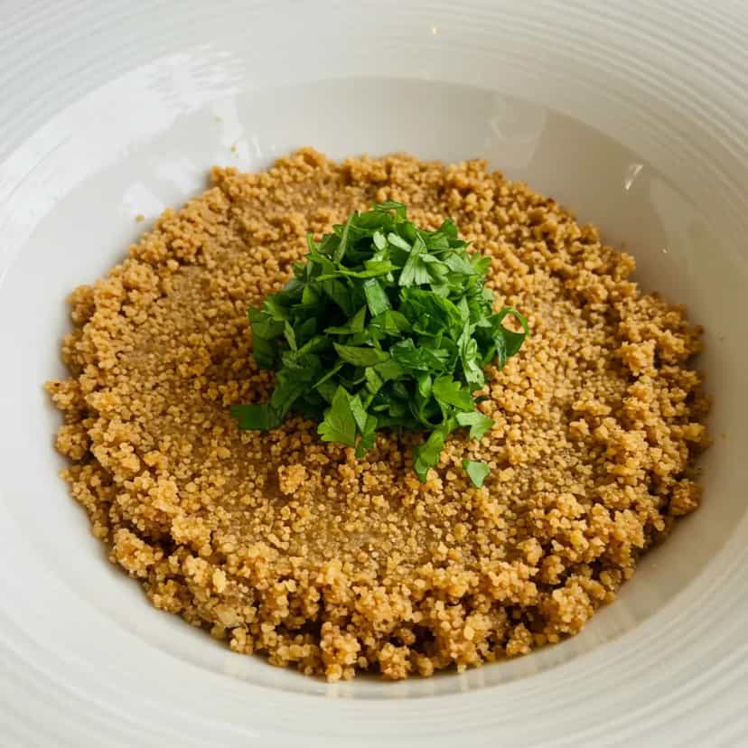 Foto deliciosa de Farofa de miúdos de frango pronta para servir - Carnes & Frango