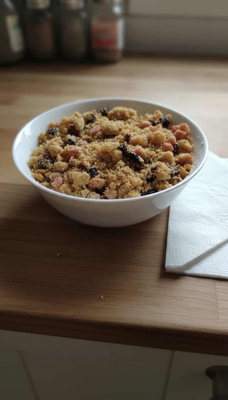 Foto deliciosa de Farofa de Natal Festiva pronta para servir - Pratos Brasileiros Icônicos