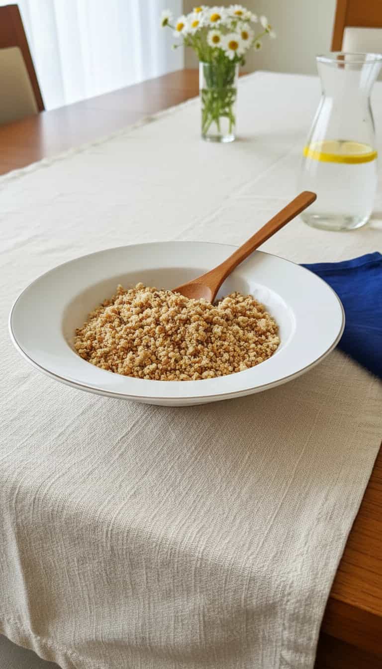 Foto deliciosa de Farofa de Proteína de Soja pronta para servir - Outras Receitas