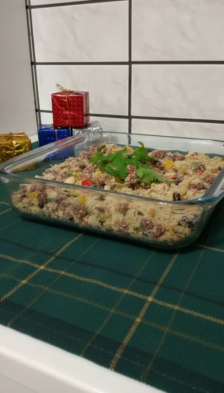 Foto deliciosa de Farofa Rica de Natal pronta para servir - Pratos Brasileiros Icônicos