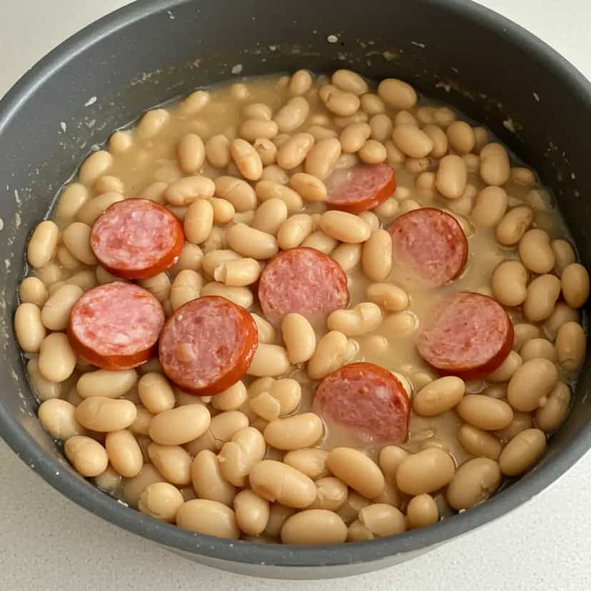 Foto deliciosa de Feijão Carioquinha Cremoso pronta para servir - Pratos Brasileiros Icônicos