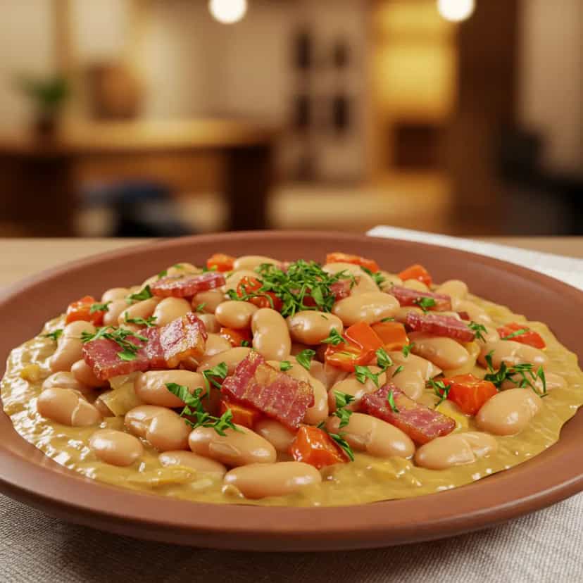Foto deliciosa de Feijão cremoso e gostoso pronta para servir - Pratos Brasileiros Icônicos