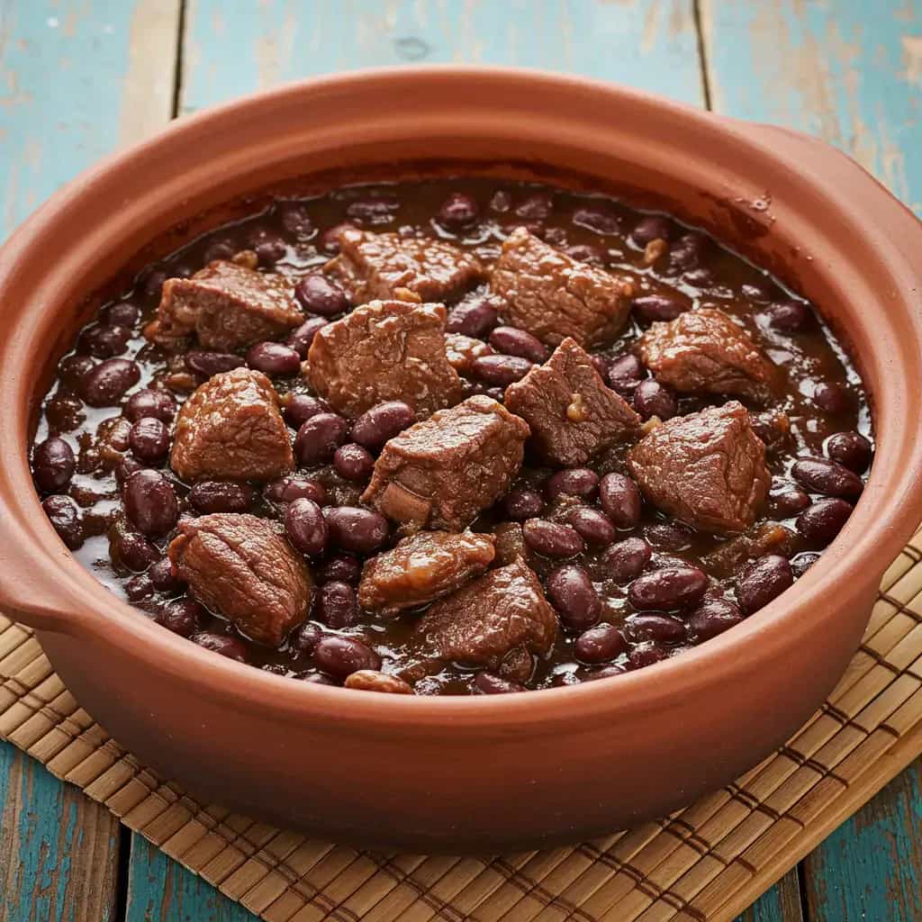 Feijão Preto com Calabresa