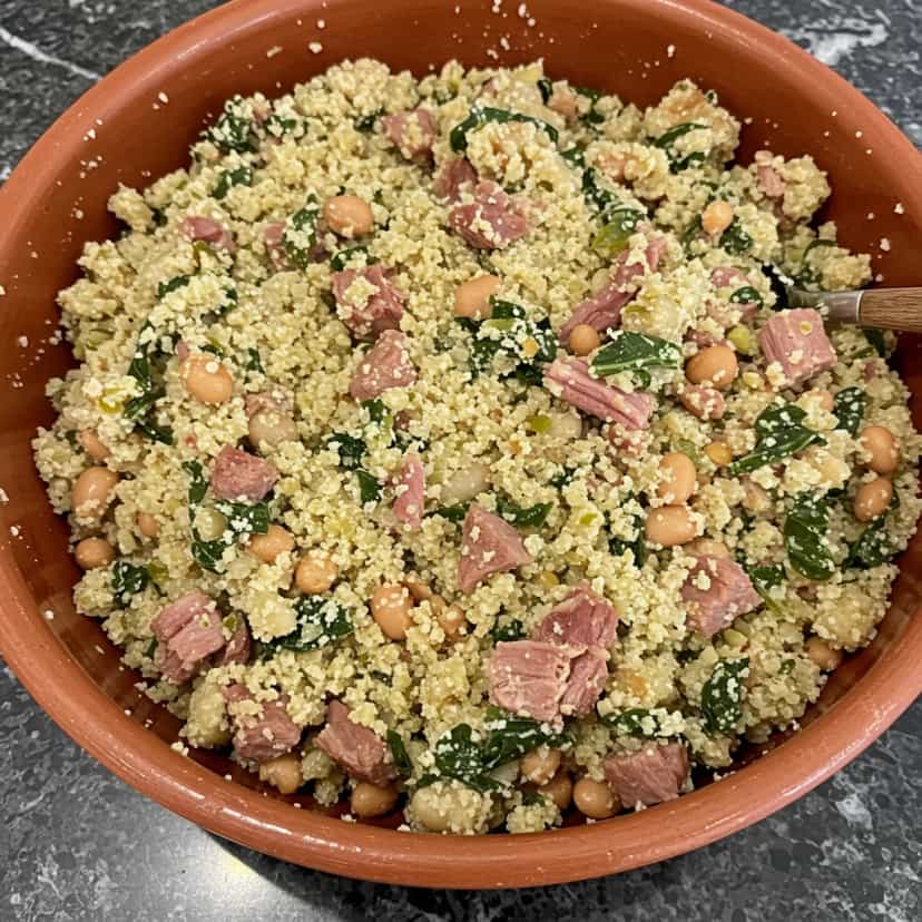 Foto deliciosa de Feijão Tropeiro Mineiro Tradicional pronta para servir - Pratos Brasileiros Icônicos