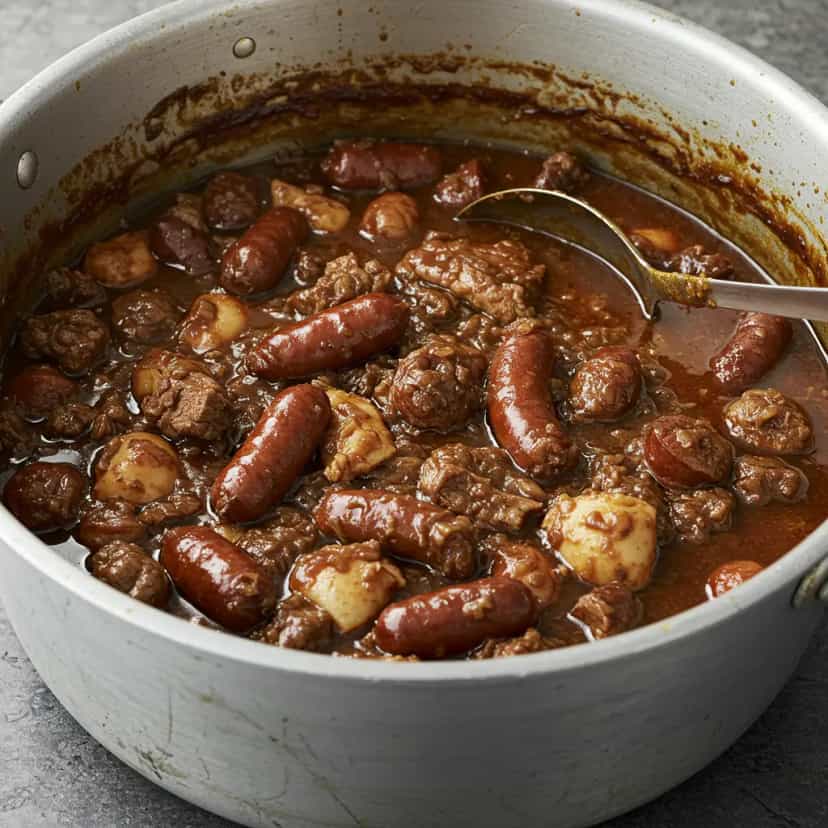 Foto deliciosa de Feijoada Light com Carnes Selecionadas pronta para servir - Pratos Brasileiros Icônicos