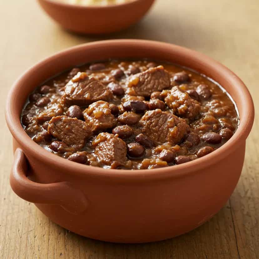 Foto deliciosa de Feijoada Tradicional: Receita Caseira pronta para servir - Pratos Brasileiros Icônicos