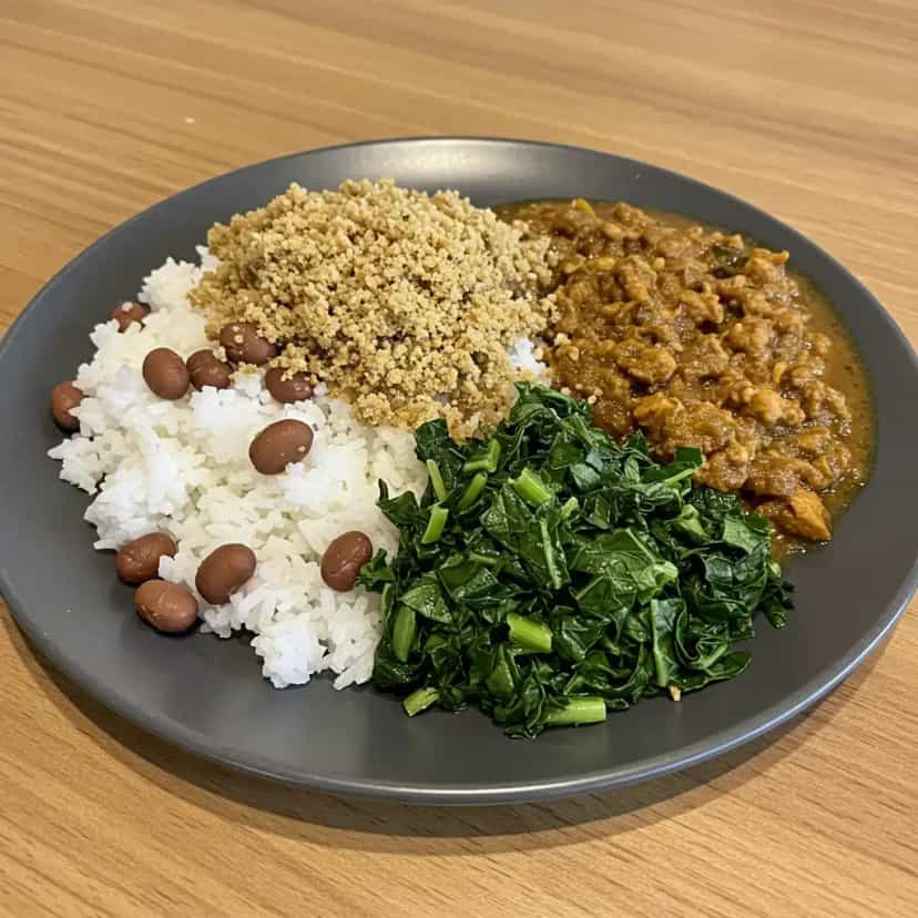 Foto deliciosa de Feijoada Vegetariana Deliciosa pronta para servir - Pratos Brasileiros Icônicos
