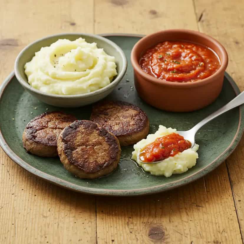 Foto deliciosa de Fígado ao Molho Madeira pronta para servir - Carnes & Frango
