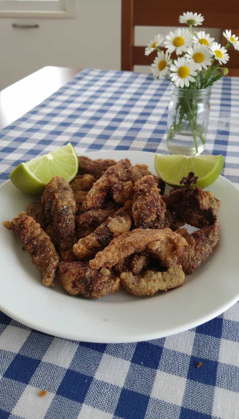 Foto deliciosa de Fígado Crocante ao Limão e Alho pronta para servir - Outras Receitas