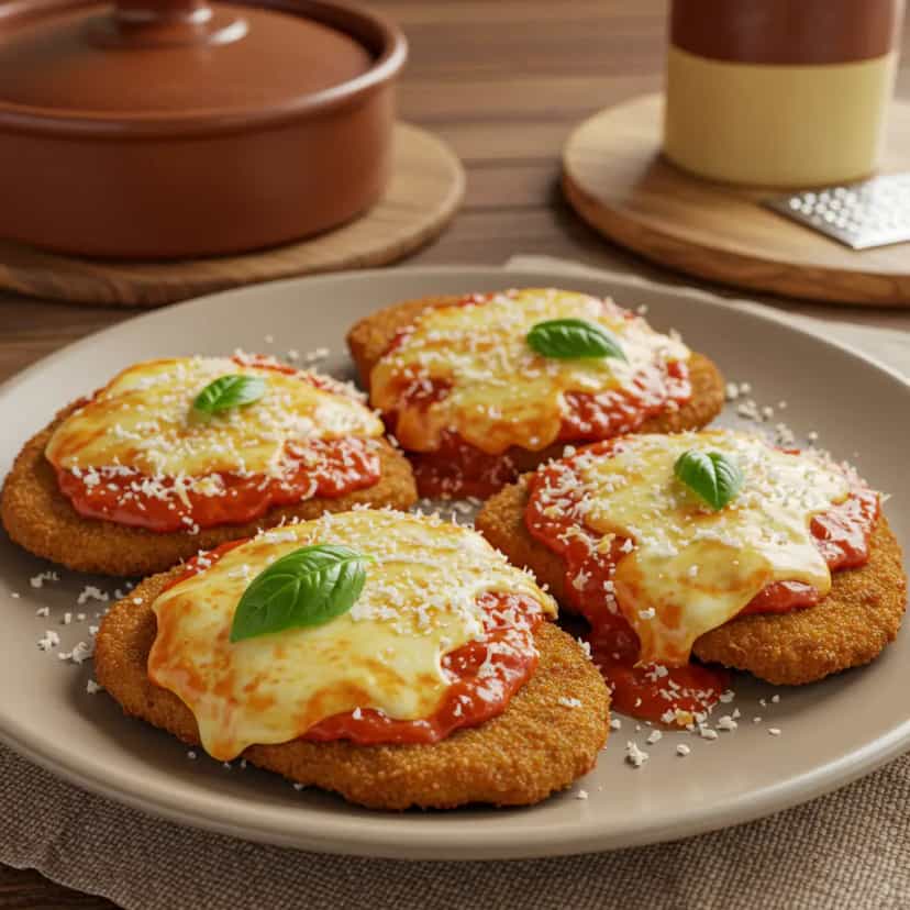Foto deliciosa de Filé à Parmegiana pronta para servir - Carnes & Frango