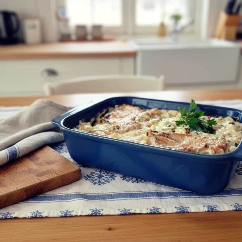 Foto deliciosa de Filé de Frango ao Molho de Palmito pronta para servir - Outras Receitas
