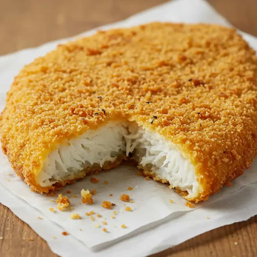 Foto deliciosa de Filé de Merluza Empanado pronta para servir - Peixes & Frutos do Mar