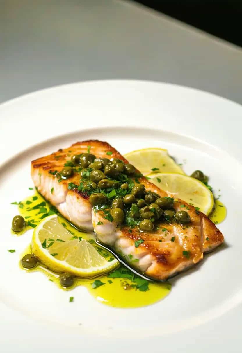 Filé de Panga ao Molho de Alcaparras