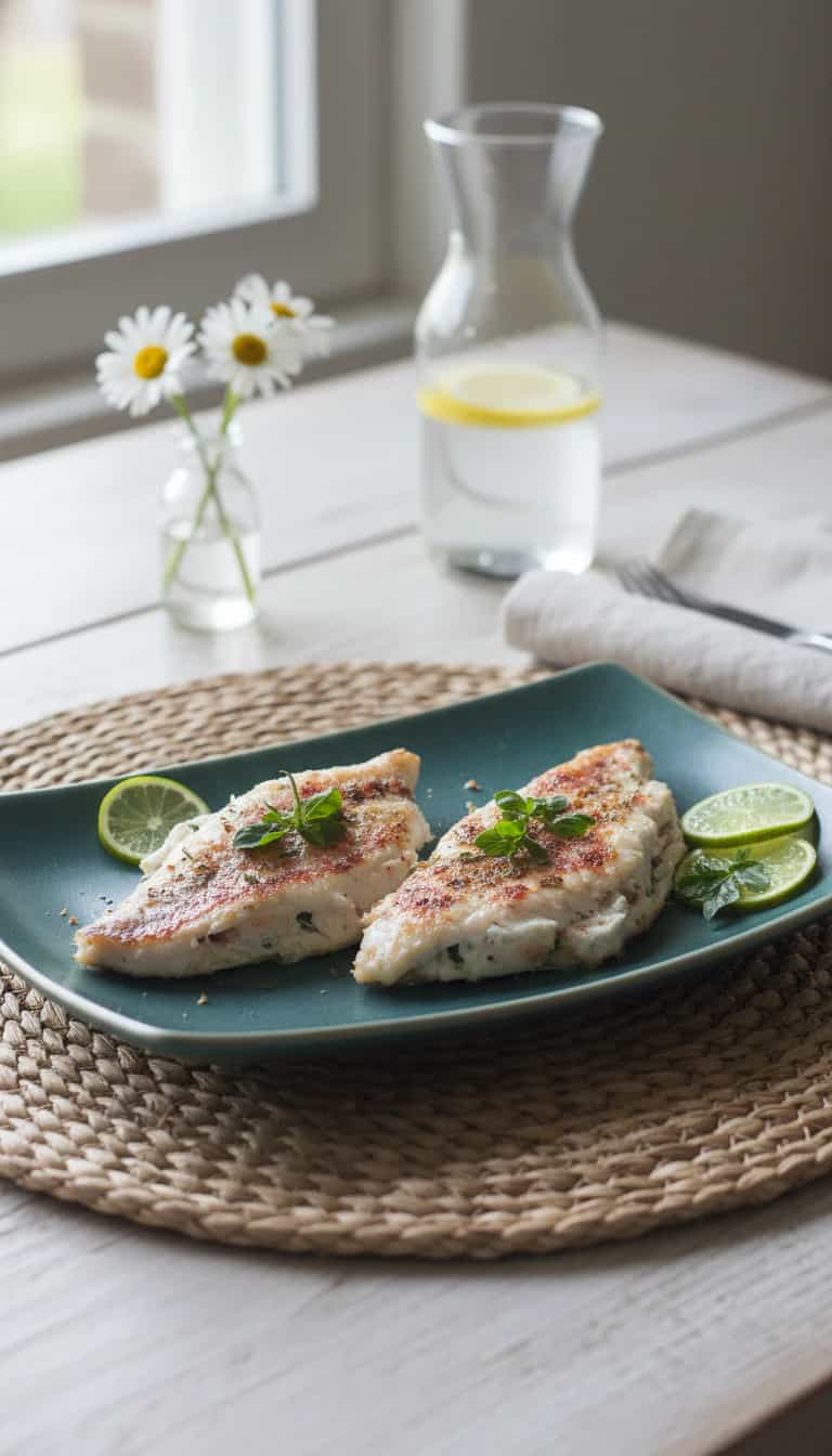 Foto deliciosa de Filé de Pirarucu Grelhado na Chapa pronta para servir - Peixes & Frutos do Mar