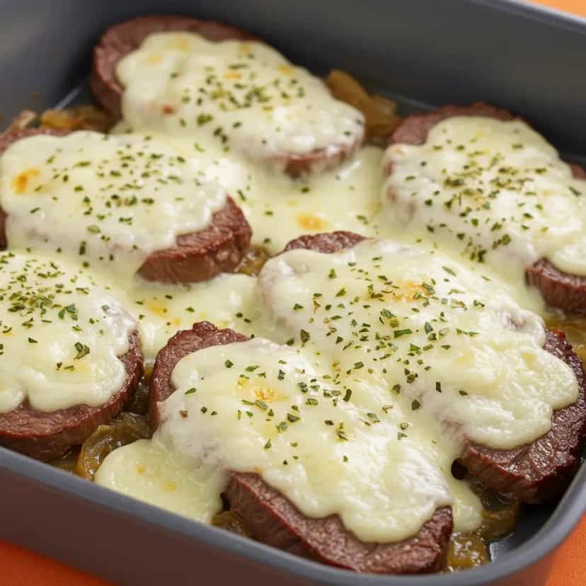 Foto deliciosa de Filé Mignon ao Requeijão pronta para servir - Carnes & Frango