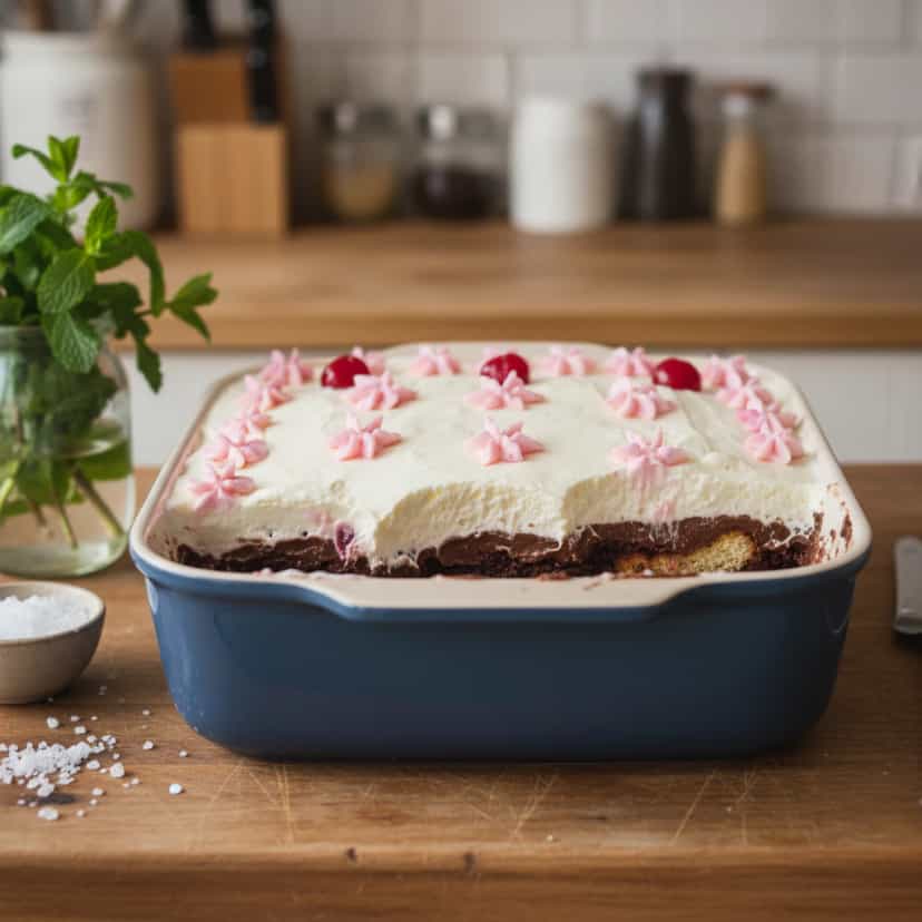 Foto deliciosa de Floresta Negra em Travessa pronta para servir - Tortas & Tortinhas