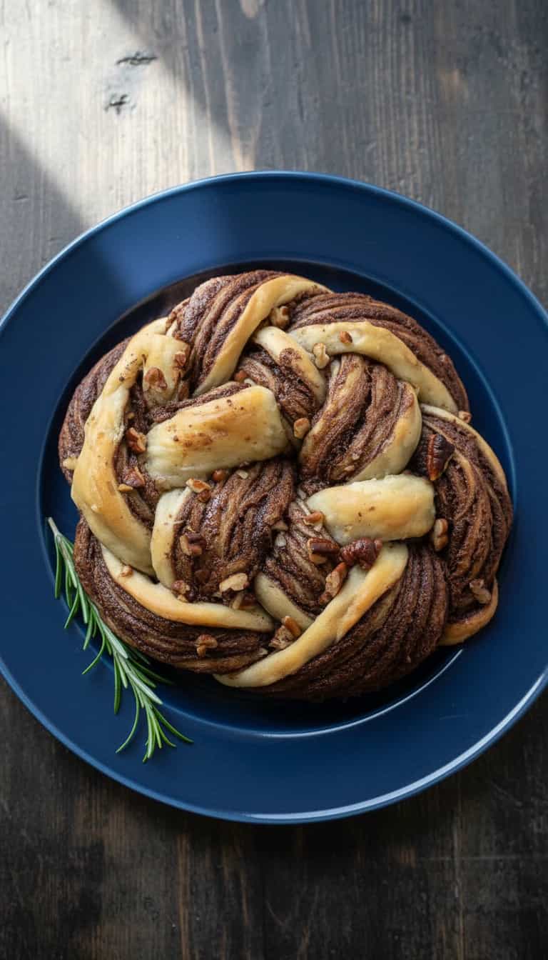 Foto deliciosa de Folhado de Nutella com Pecã pronta para servir - Tortas & Tortinhas