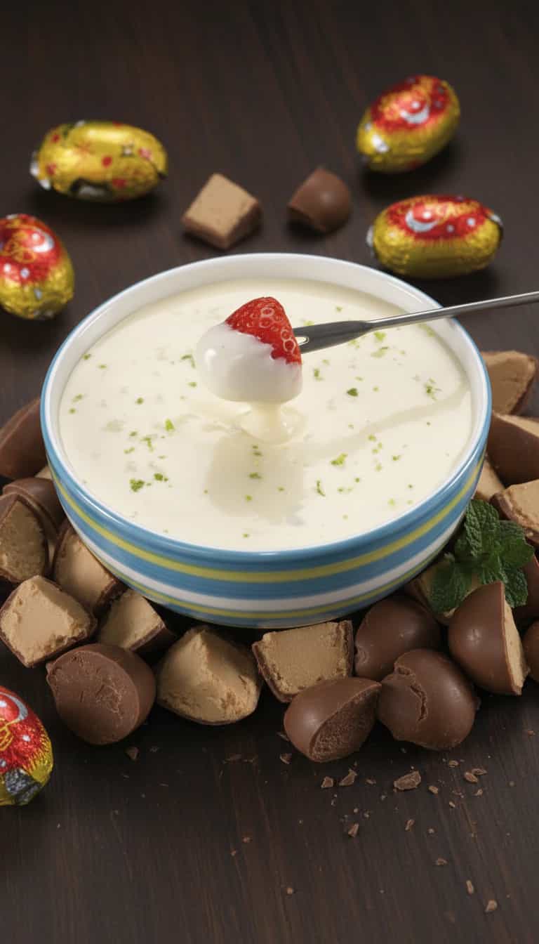 Foto deliciosa de Fondue de Limão com Bombons pronta para servir - Pudins & Cremes