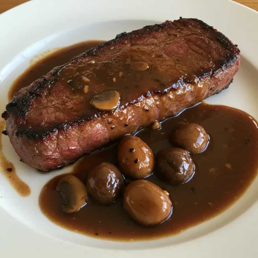 Foto deliciosa de Fraldinha ao Molho Madeira Simples pronta para servir - Carnes & Frango