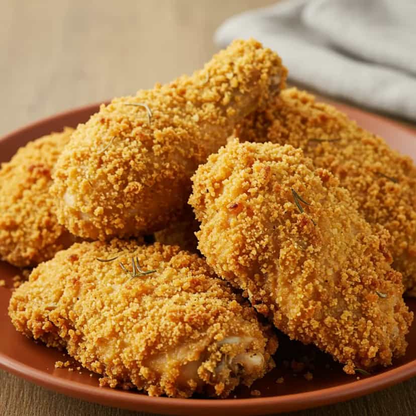 Foto deliciosa de Frango à Milanesa Assado pronta para servir - Outras Receitas