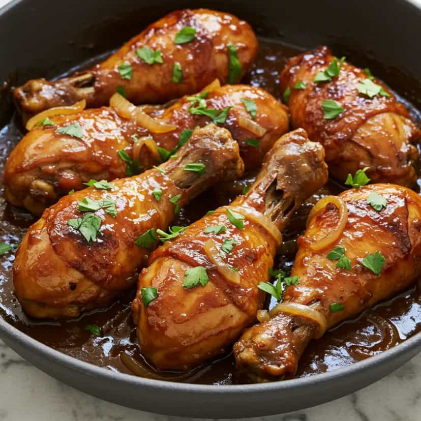 Foto deliciosa de Frango ao Molho Caramelizado pronta para servir - Carnes & Frango