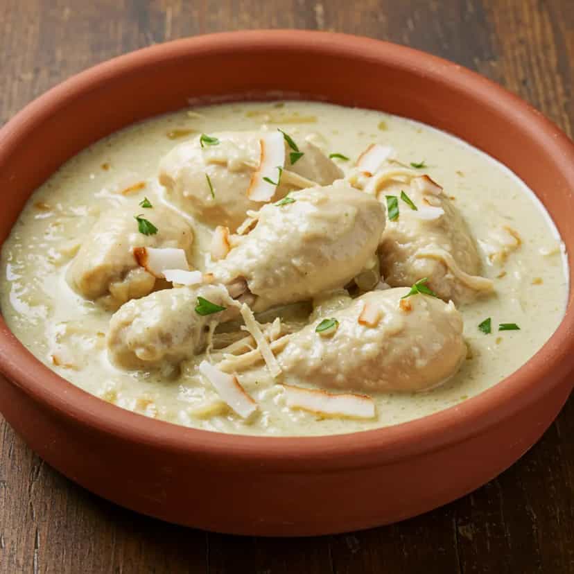 Foto deliciosa de Frango ao Molho de Coco e Curry pronta para servir - Carnes & Frango