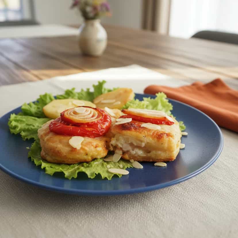 Foto deliciosa de Frango Assado com Batata e Laranja pronta para servir - Carnes & Frango