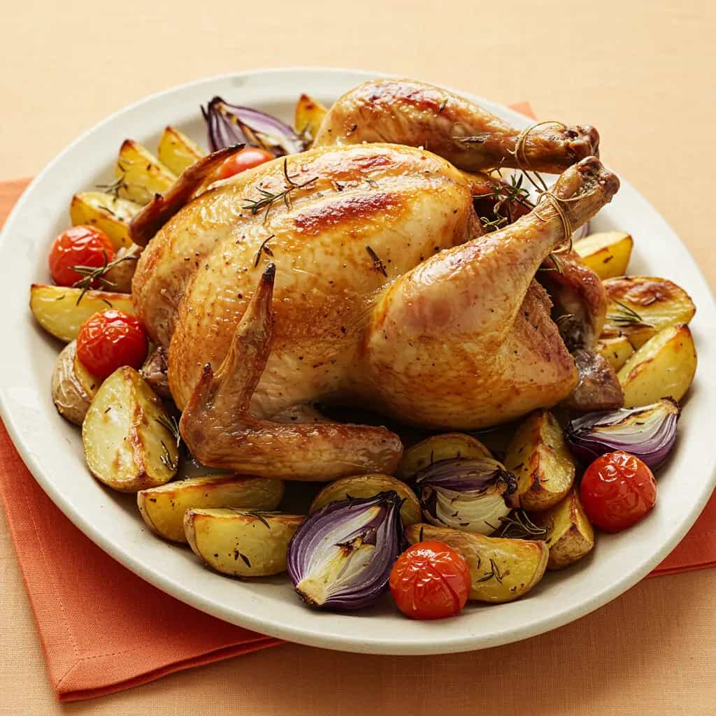 Frango Assado Simples e Delicioso