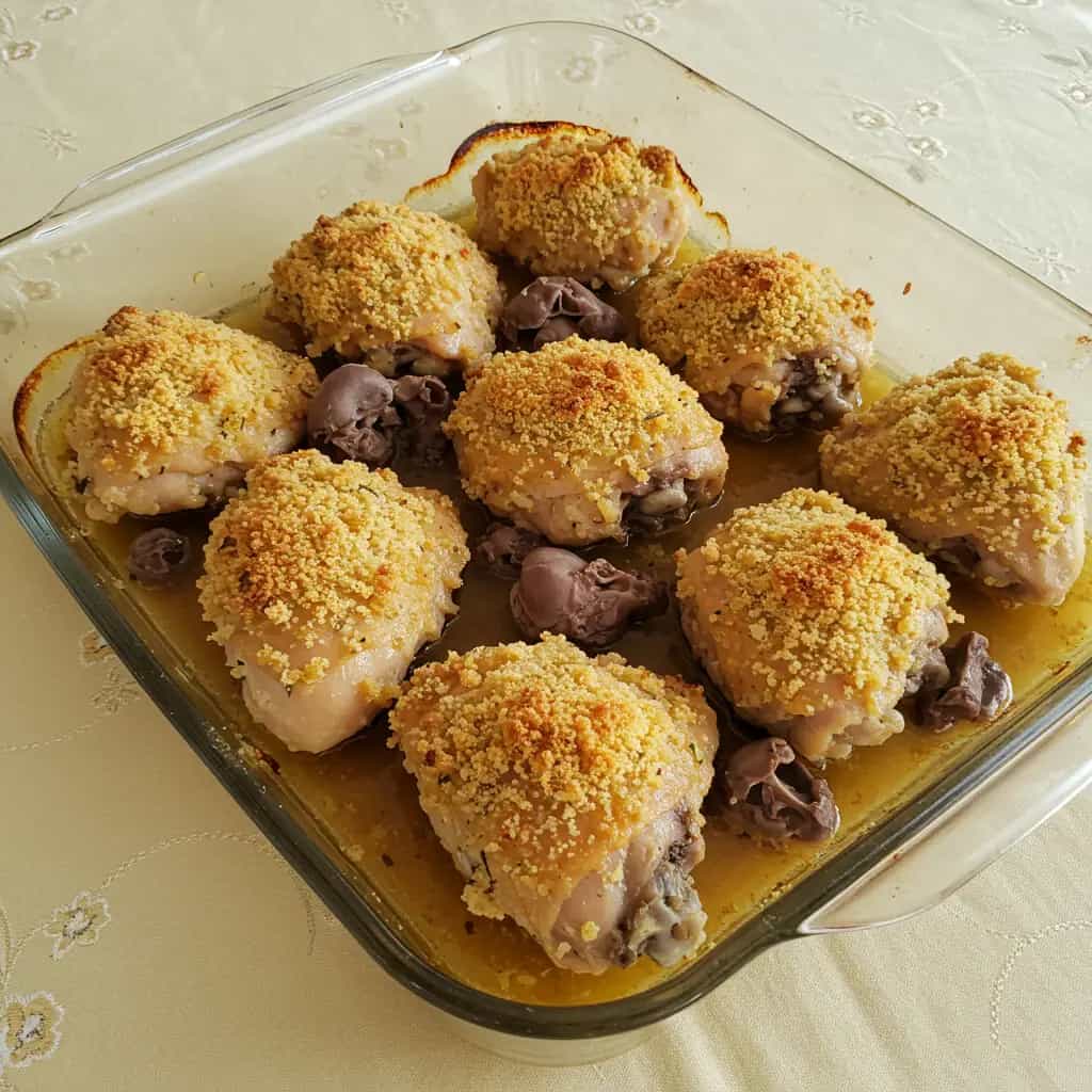 Frango Assado Três Farinhas Crocante