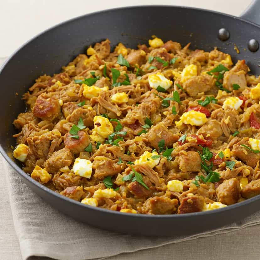 Foto deliciosa de Frango Caipira com Farofa Cremosa pronta para servir - Carnes & Frango