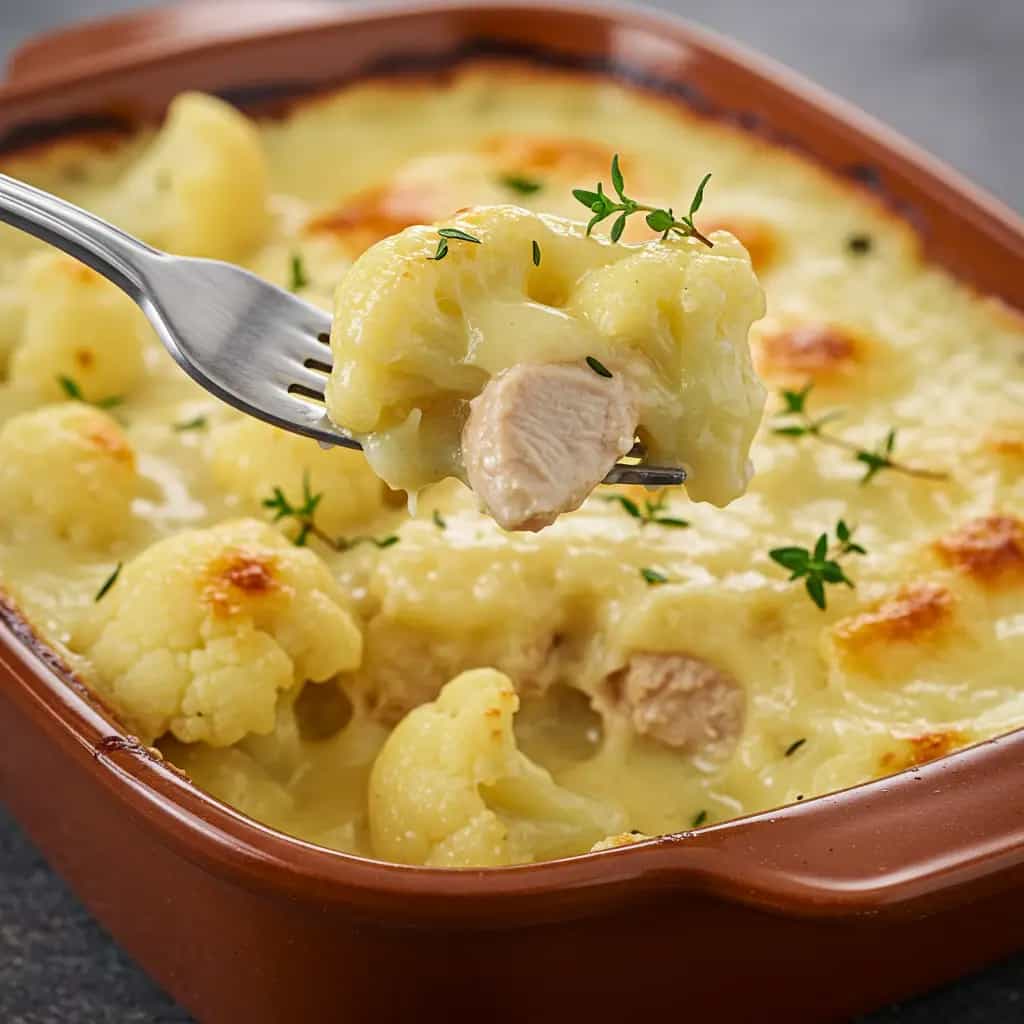 Frango com Couve-flor Gratinado