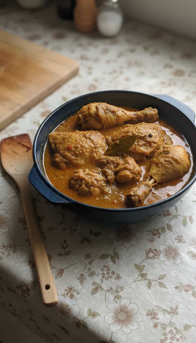 Foto deliciosa de Frango Cremoso ao Curry pronta para servir - Carnes & Frango