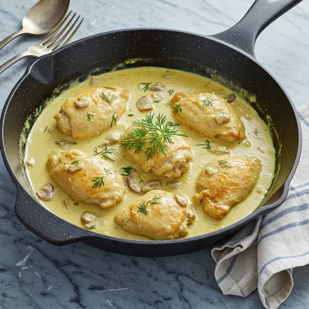 Frango Cremoso ao Molho Branco