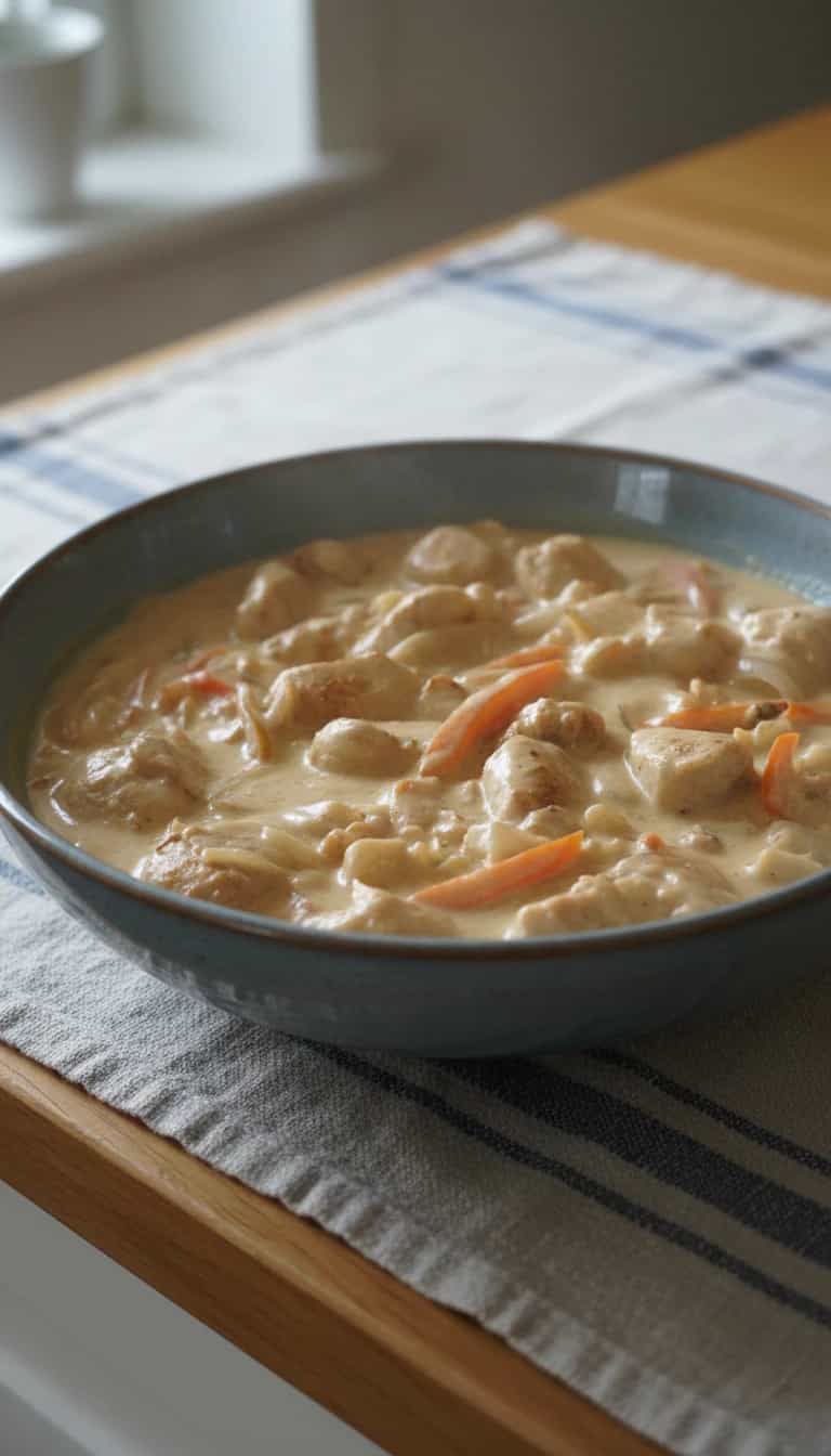 Foto deliciosa de Frango Cremoso com Molho de Mostarda pronta para servir - Carnes & Frango