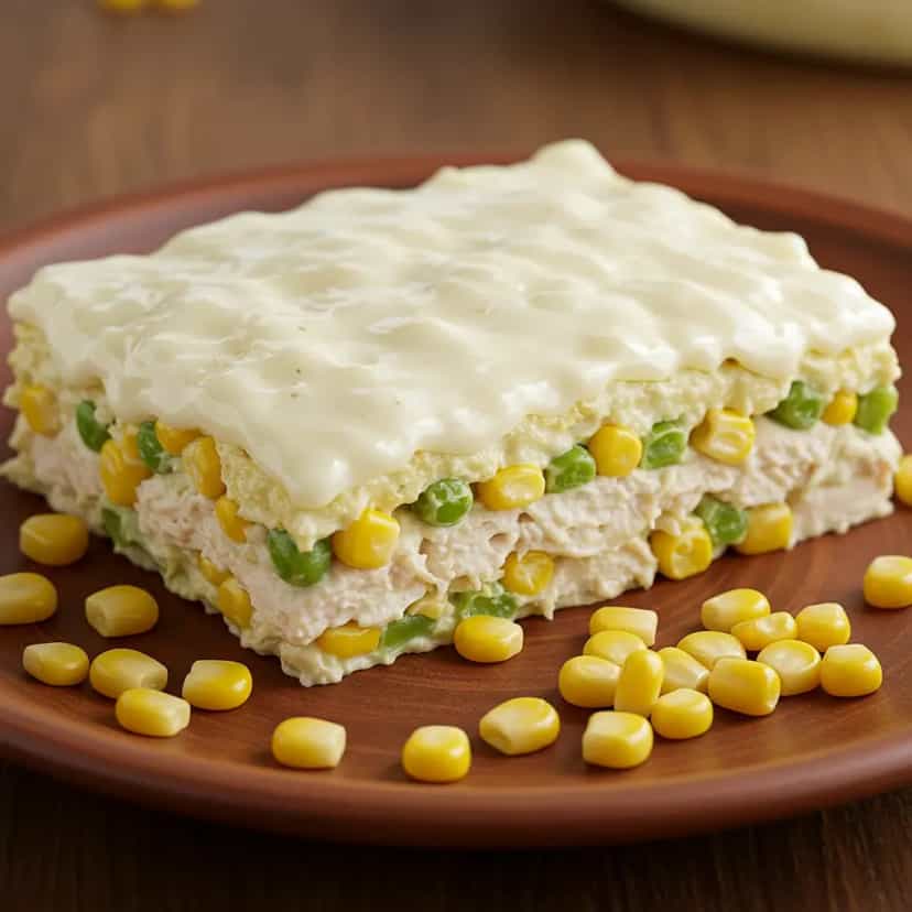 Foto deliciosa de Frango cremoso com palmito e legumes pronta para servir - Carnes & Frango