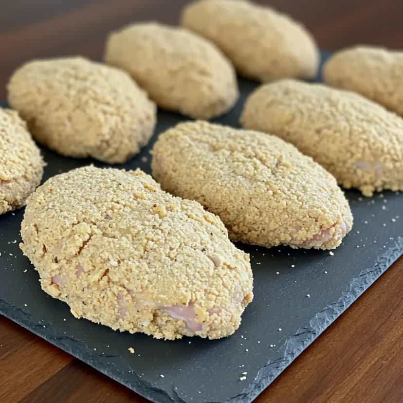 Foto deliciosa de Frango Crocante ao Molho de Maionese pronta para servir - Carnes & Frango