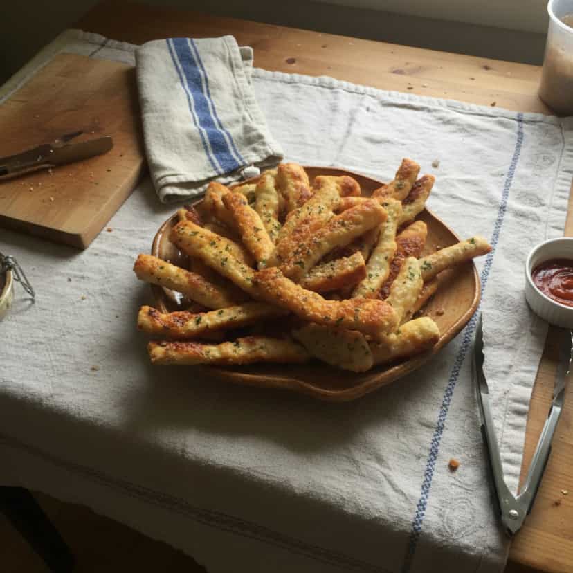 Foto deliciosa de Frango Crocante ao Parmesão pronta para servir - Carnes & Frango