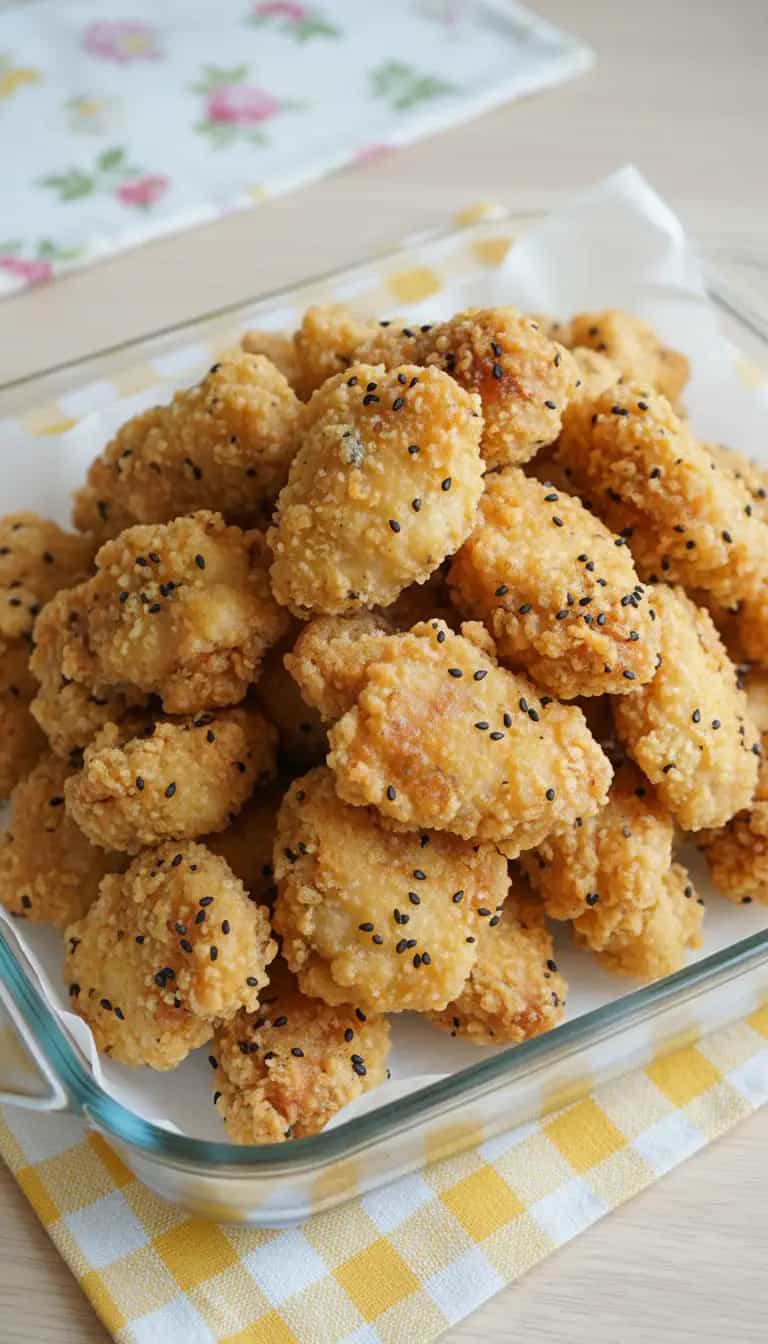 Foto deliciosa de Frango Crocante com Gergelim pronta para servir - Carnes & Frango