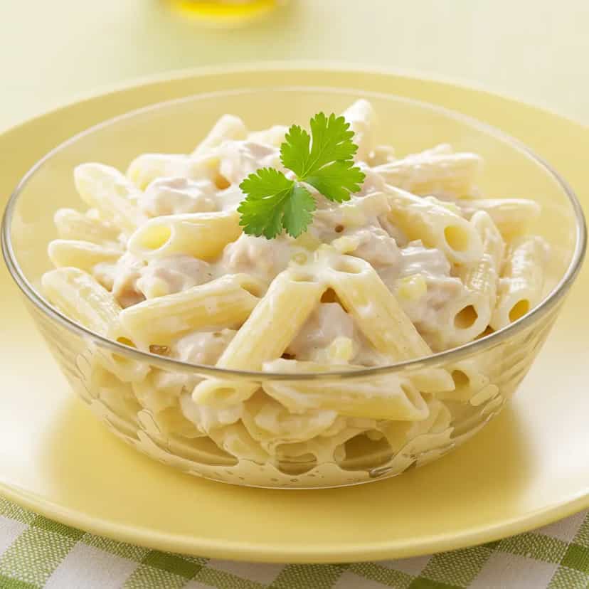 Foto deliciosa de Frango Desfiado ao Molho Branco Light pronta para servir - Carnes & Frango