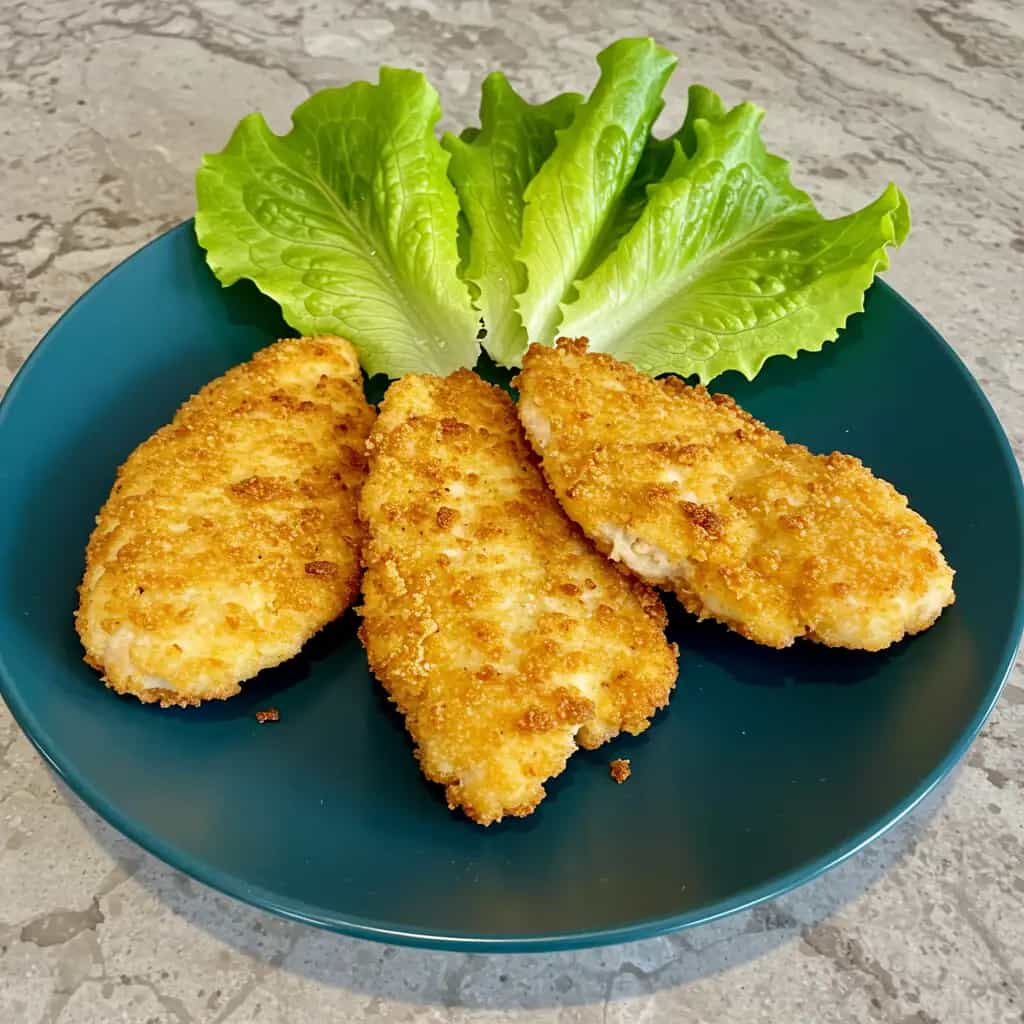 Frango Empanado Assado com Maionese