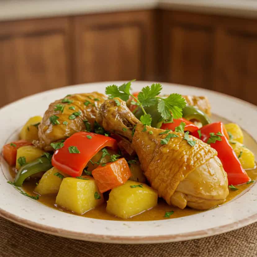 Foto deliciosa de Frango ensopado pronta para servir - Carnes & Frango