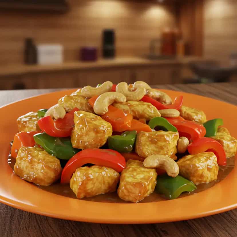 Foto deliciosa de Frango xadrez pronta para servir - Carnes & Frango