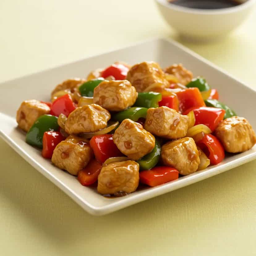 Foto deliciosa de Frango Xadrez com Amendoim pronta para servir - Outras Receitas