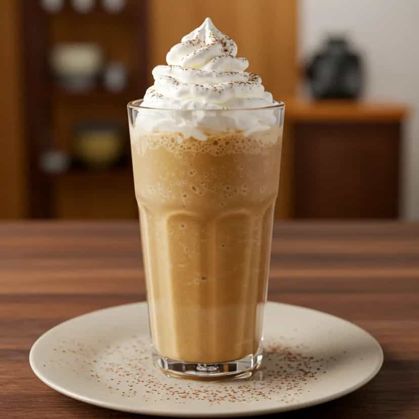 Foto deliciosa de Frapê de café pronta para servir - Milkshakes