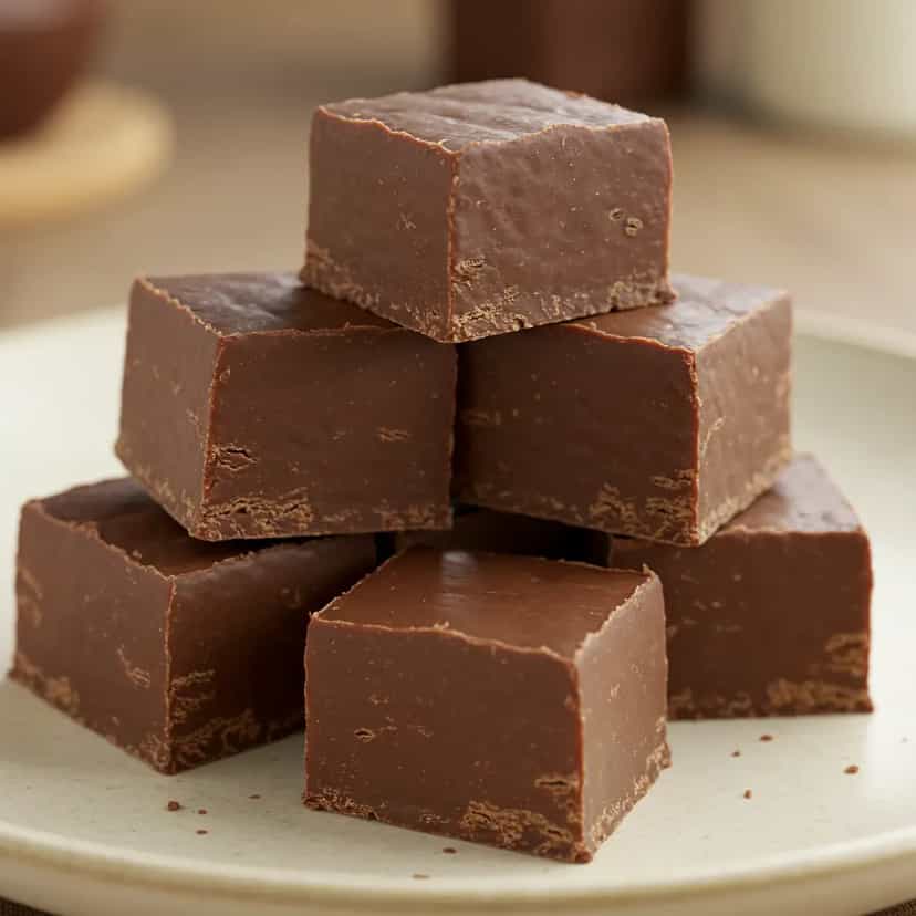 Foto deliciosa de Fudge Diet de Chocolate Meio Amargo pronta para servir - Sem Assar